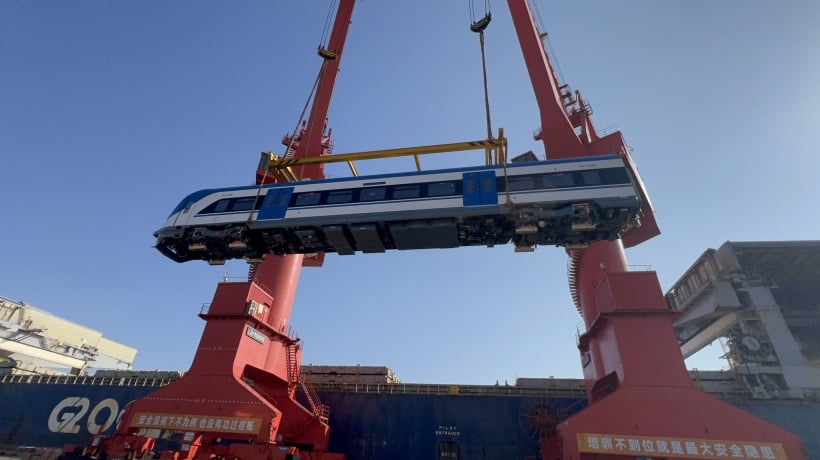 Cuatro trenes destinados para el Biotrén ya viajan desde China hacia nuestro país