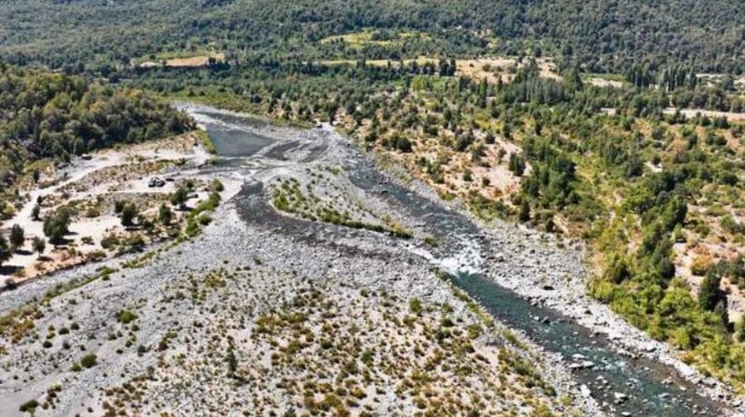Caudal del río Ñuble tiene una disminución del 55% respecto al 2024