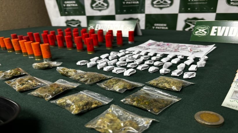 Allanamiento en Puchuncaví dejó a tres detenidos por tráfico de drogas y armas