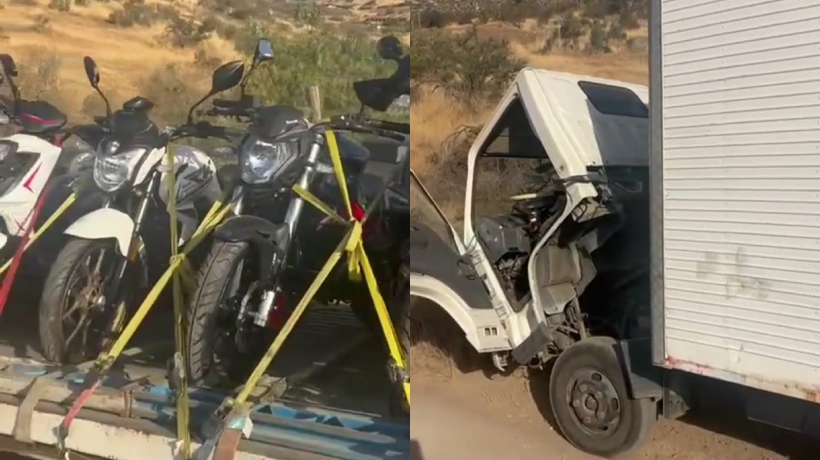 Llay Llay: recuperan camión robado que trasladaba 10 motocicletas