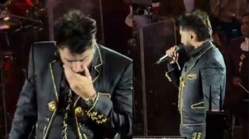 [VIDEO] “Tiene reflujo”: la explicación de hijo de Alejandro Fernández a mal estado de su padre en show