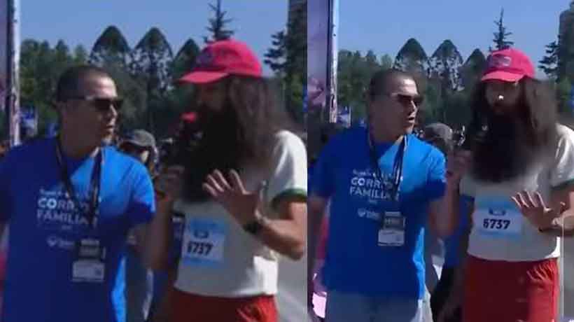 “Siempre listo”: el “Forrest Gump chileno” participó en la corrida por la Teletón