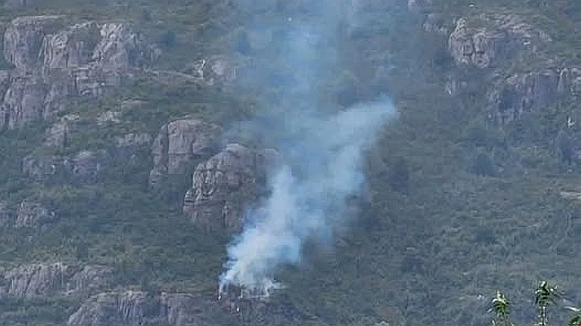 Alerta roja declararon para Futaeufú por incendio forestal provocado por caída de rayos