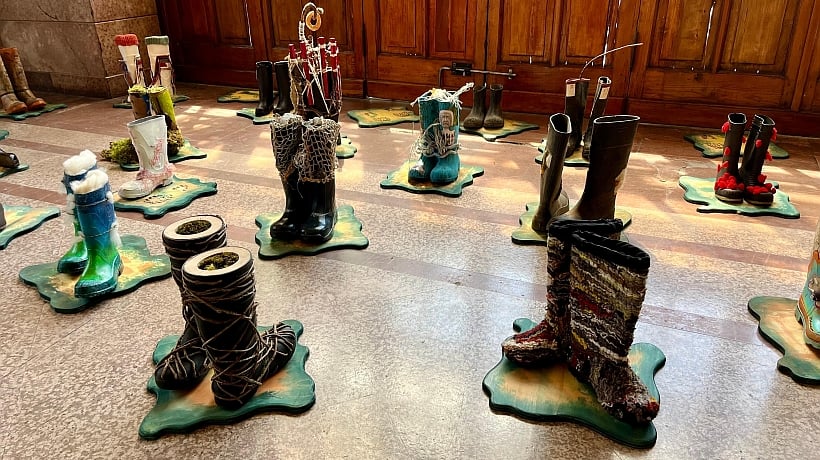 Chiloé tuvo una intervención artística en la Filsa 2025