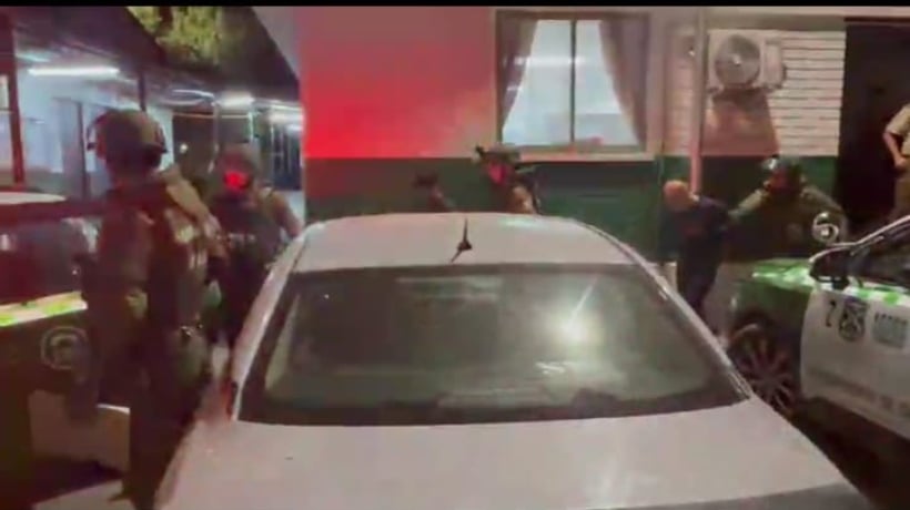 [FOTOS] Hijuelas: operativo interregional frustra robo de camión y captura a tres sujetos en Renca