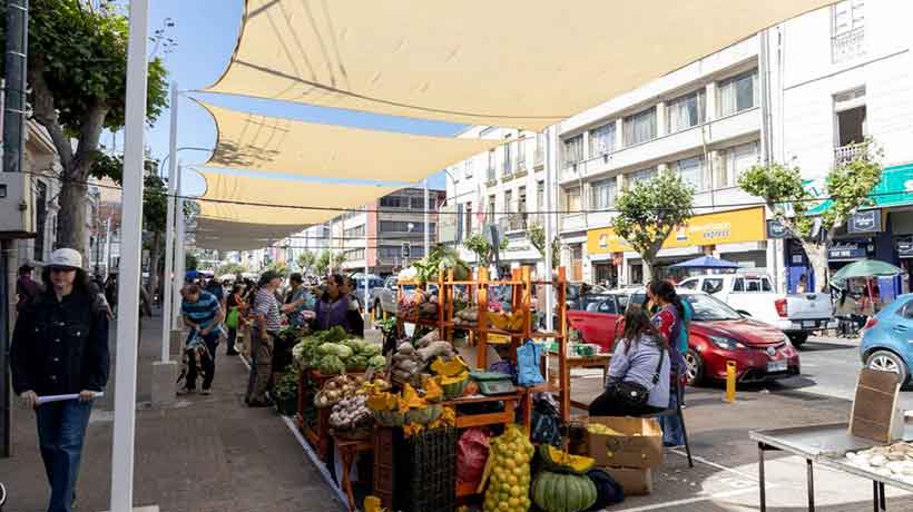 Valparaíso: comenzaron a operar los 44 módulos que regulan el comercio en calle Uruguay