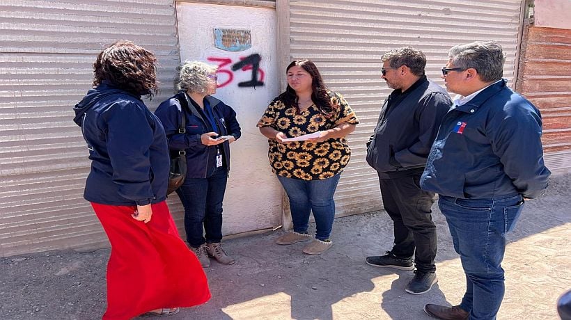 Delegación de Tarapacá coordina catastro en toma de Alto Molle tras orden de desalojo emanada por la Corte Suprema