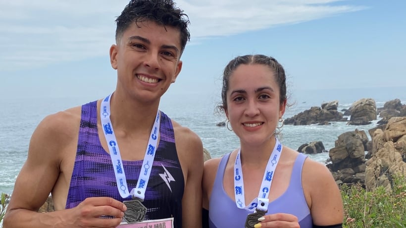 Jorge Pérez y Victoria Lara mandaron en los 10K Concón ante mil corredores en el borde costero