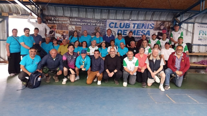 Con éxito se desarrolló el Primer Campeonato Máster de Tenis de Mesa en Ancud