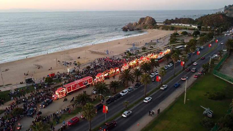 Viña del Mar tiene todo listo para recibir la caravana navideña de Coca-Cola