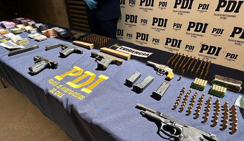 Fiscalía  logró condenar a imputado que mantenía cinco armas de fuego y una granada de mano en Arica