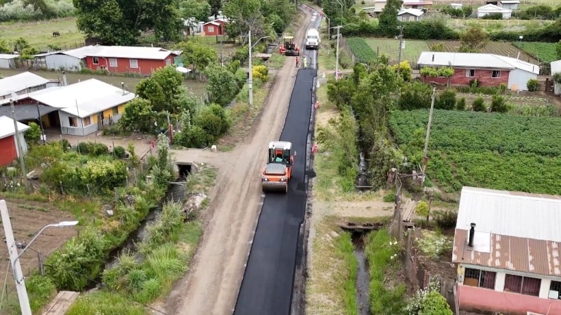 Se pavimentaron 137 kilómetros en Ñuble durante este año