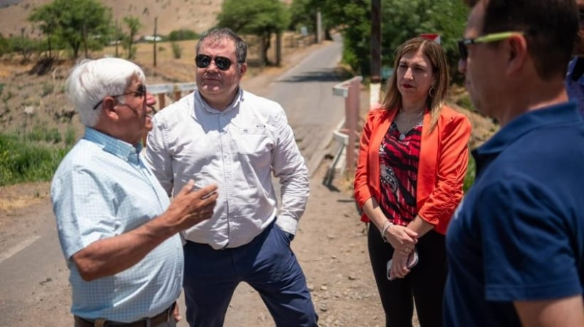 [FOTOS] Trabajos de reparación del Puente Blanco en Rinconada comenzarán en enero tras visita de autoridades a terreno