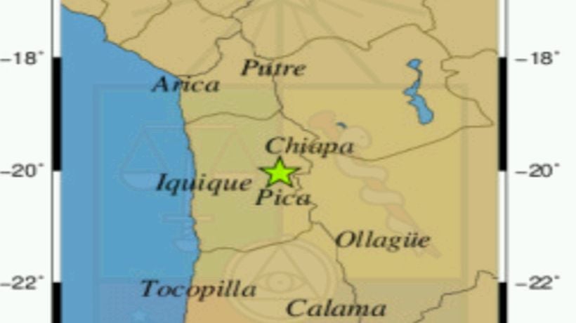 Sismo de 5.5° se registró durante la mañana de sábado en la Región de Tarapacá