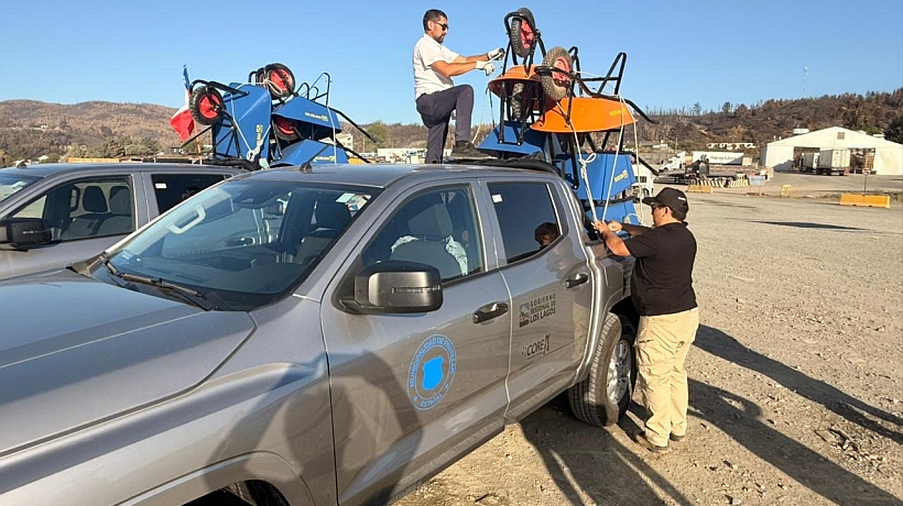 Frutillar hizo entrega de 10 toneladas de enseres a damnificados de Penco