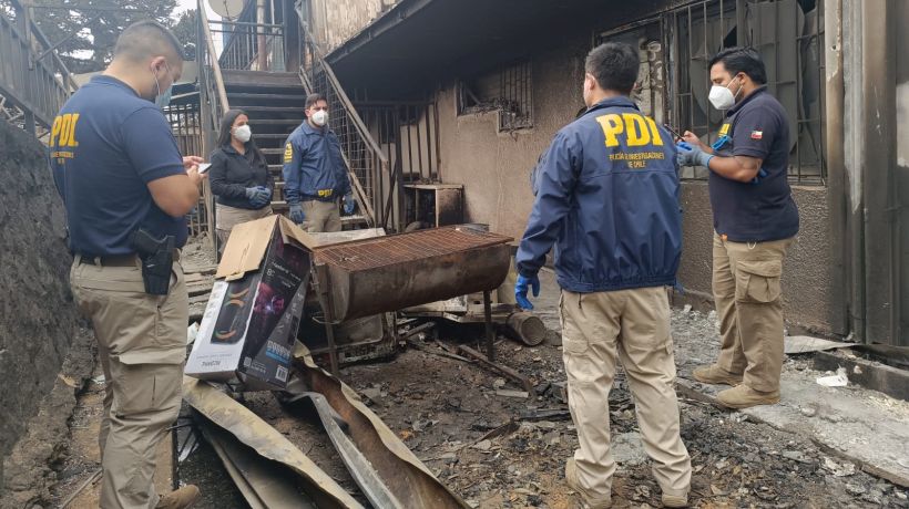 PDI detuvo a sujeto por robar cañerías de cobre en zona afectada tras los incendios en Lirquén