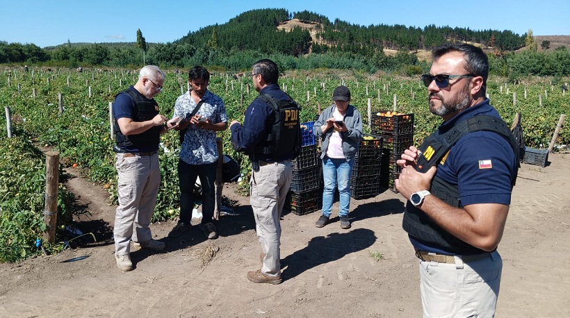 PDI realiza fiscalización masiva a extranjeros en sector rural de Angol