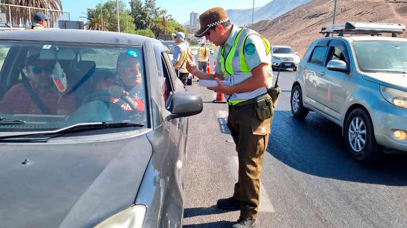Realizan operativo fiscalizador preventivo en Iquique en el marco del fin de semana largo