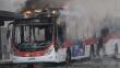 Ministro de Transportes reportó &quot;más de 30 buses quemados en lo que va del año&quot;