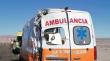 Colisión entre bus y ambulancia dejó una paramédica lesionada por el sector del Parque Eólico de Taltal