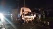 Conductor quedó atrapado en accidente de camión y bus en Osorno