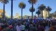 Viña del Mar: manifestantes por el Apruebo se reúnen en Plaza Sucre