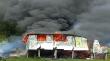 Incendio destruye completamente casa en Compu