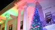 En el frontis de la Municipalidad de Limache se inauguró la Navidad con árbol y decoraciones