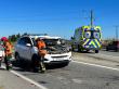 Dos lesionados deja colisión vehicular al ingreso de Puerto Montt