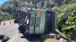 Camionero muere tras volcar su tracto-camión en las cercanías de Chaitén