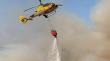 Ocho brigadas y un helicóptero combatieron el incendio en Huinca