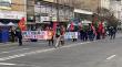 Manifestación se dirige al Congreso Nacional durante Cuenta Pública 2023