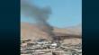 Reportan incendio en vivienda en toma en Alto Hospicio