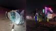 Volcamiento de vehículo deja a dos hombres lesionados en ruta de Antofagasta