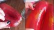[VIDEO] Vecina denuncia que le vendieron pimentones pintados con spray en Viña del Mar