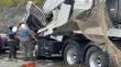 Colisión de camiones en Chonchi deja a dos personas lesionadas