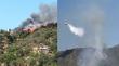 [VIDEO] Incendio forestal consumió 1 vivienda y 5 hectáreas en Olmué: Aero Tanker llegó al lugar