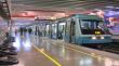 Encapuchados rayaron vagón del metro en estación República
