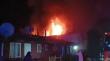 Incendio destruyó una vivienda y causó daños en otra en sector Francke de Osorno