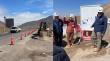 Instalan pórticos en Ruta 26 para impedir bajada de camiones por Avenida Allende en Antofagasta