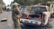 [VIDEO] Así quedó el vehículo policial donde fueron asesinados tres carabineros en Cañete