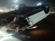 [VIDEO] Reportan volcamiento de vehículo en la avenida Arturo Prat de Iquique