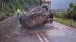Fracturan enorme roca que cayó en ruta a Cochamó para su posterior retiro