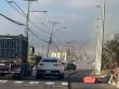 Apagón por caída de poste en avenida en remodelación en el sector sur de Antofagasta
