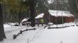 [FOTOS] Panguipulli: Conaf confirma que cayó nieve en el Parque Villarrica Sur