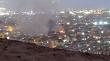 Registran un incendio en el sector norte de Antofagasta