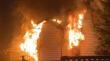 Casa fue afectada por incendio en Puerto Varas cuando estaba sin sus moradores
