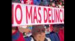 [VIDEO] ¡No más delincuencia! son las pancartas que exhiben los iquiqueños en ceremonia de las Glorias Navales