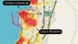 [IMÁGENES] Mapa identifica los sectores con mayor cantidad de delitos en Antofagasta