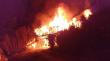 Un lesionado y una casa destruida dejó incendio en el sector Metri de Puerto Montt